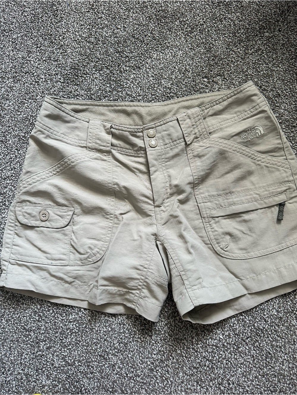 The North Face Women's Light Khaki Cargo Shorts